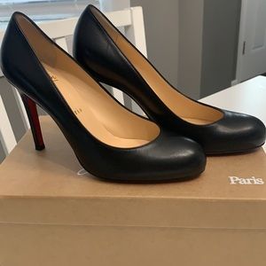 Christian Louboutin SIMPLE PUMP 100-BLACK, size 37